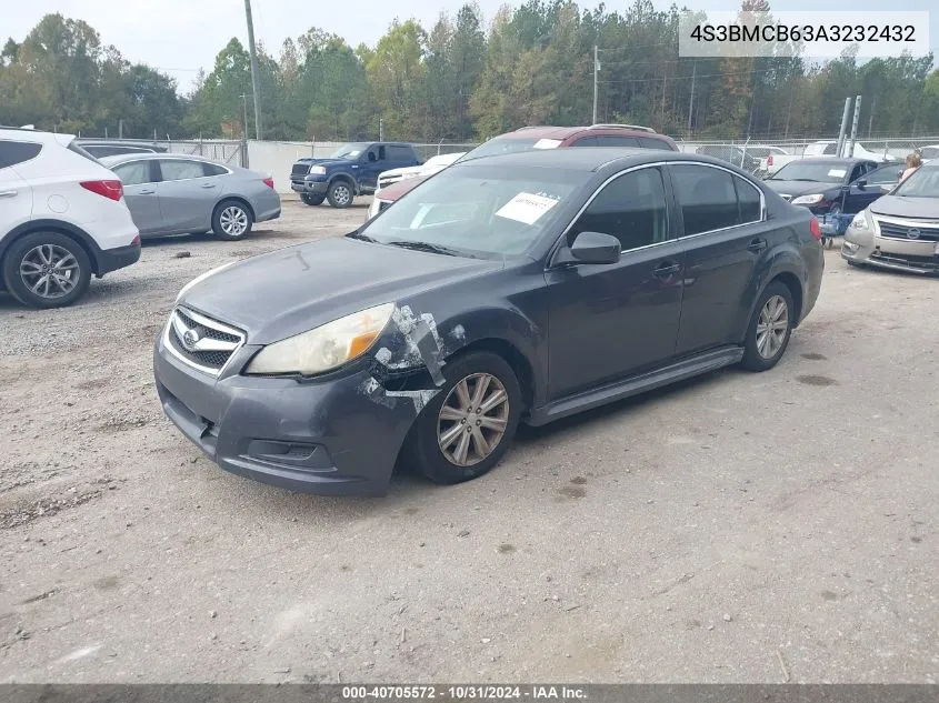 2010 Subaru Legacy 2.5I Premium VIN: 4S3BMCB63A3232432 Lot: 40705572