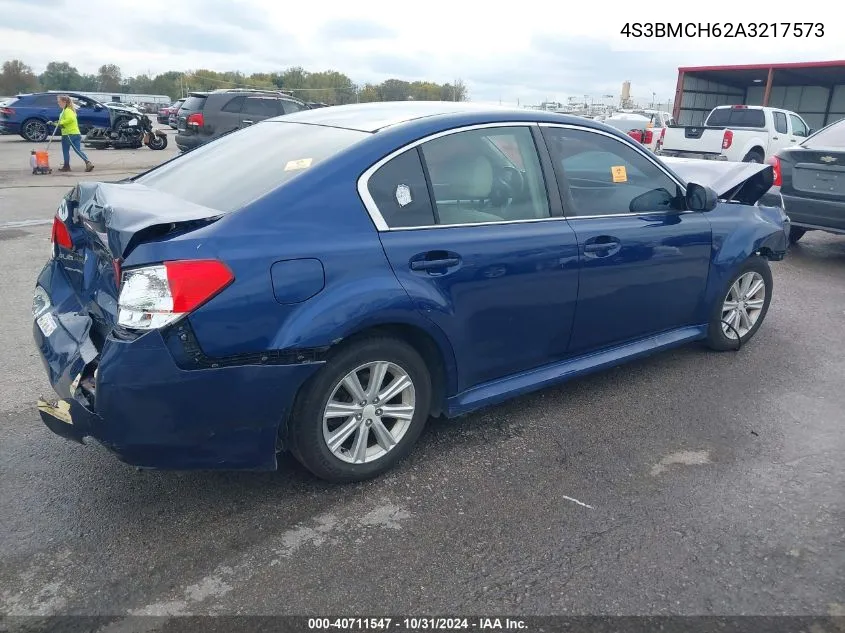 2010 Subaru Legacy 2.5I Premium VIN: 4S3BMCH62A3217573 Lot: 40711547