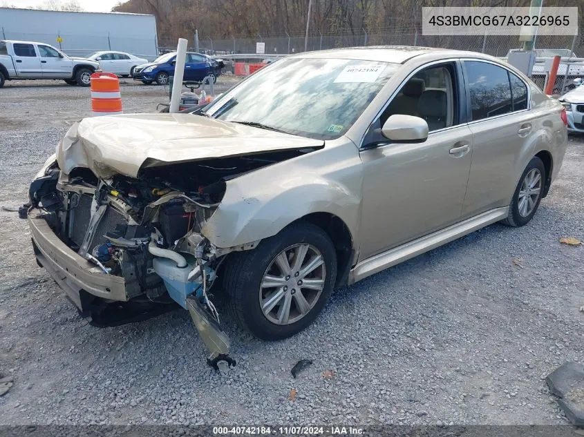 2010 Subaru Legacy 2.5I Premium VIN: 4S3BMCG67A3226965 Lot: 40742184