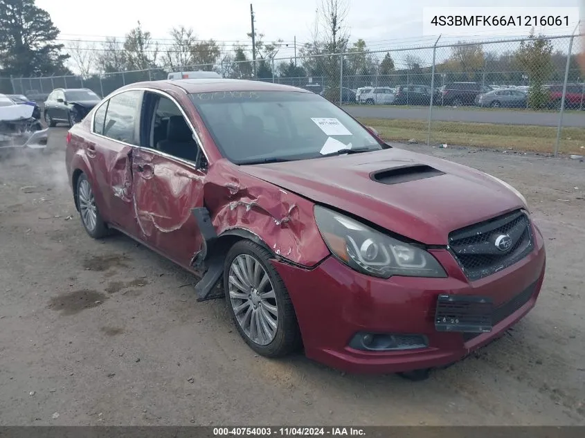 2010 Subaru Legacy 2.5Gt Limited VIN: 4S3BMFK66A1216061 Lot: 40754003