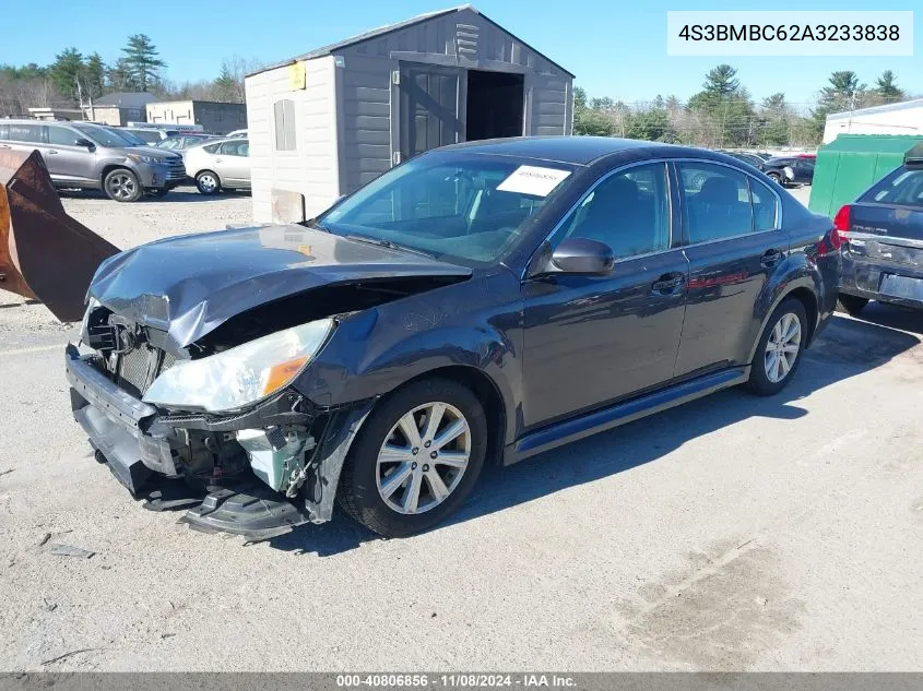 2010 Subaru Legacy 2.5I Premium VIN: 4S3BMBC62A3233838 Lot: 40806856