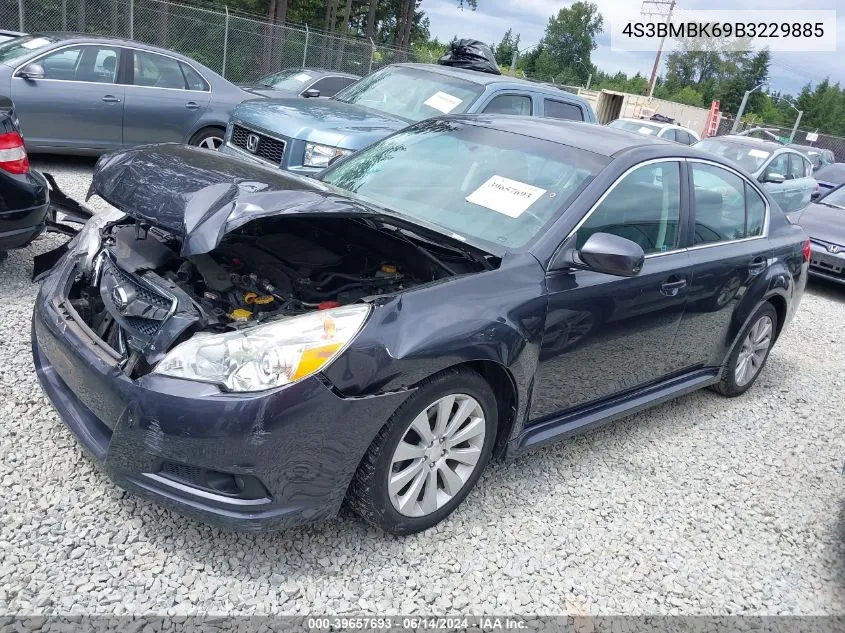 4S3BMBK69B3229885 2011 Subaru Legacy 2.5I Limited