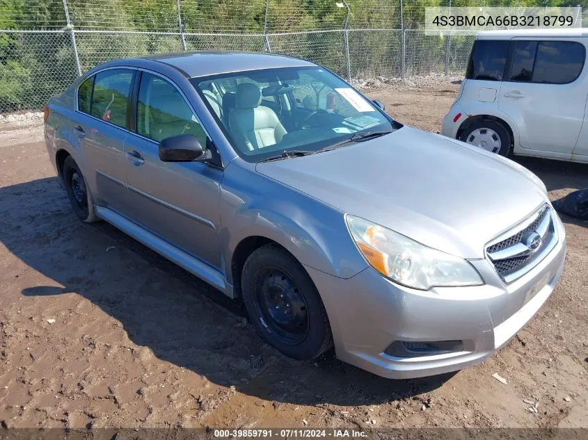 2011 Subaru Legacy 2.5I VIN: 4S3BMCA66B3218799 Lot: 39859791