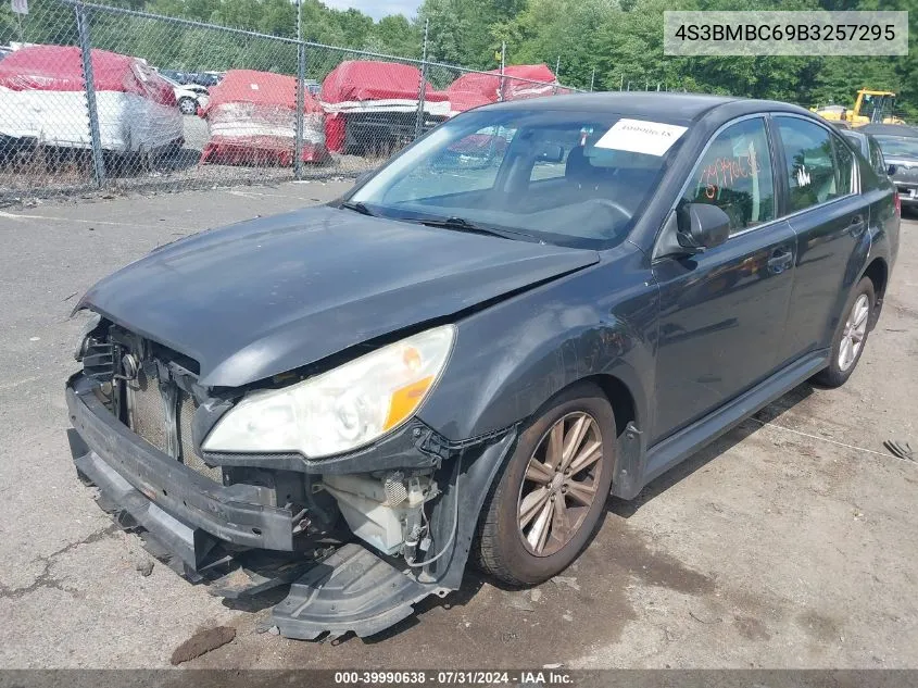 2011 Subaru Legacy 2.5I Premium VIN: 4S3BMBC69B3257295 Lot: 39990638