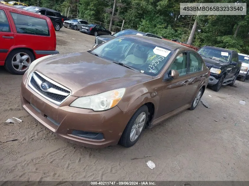 4S3BMBG65B3233540 2011 Subaru Legacy 2.5I Premium