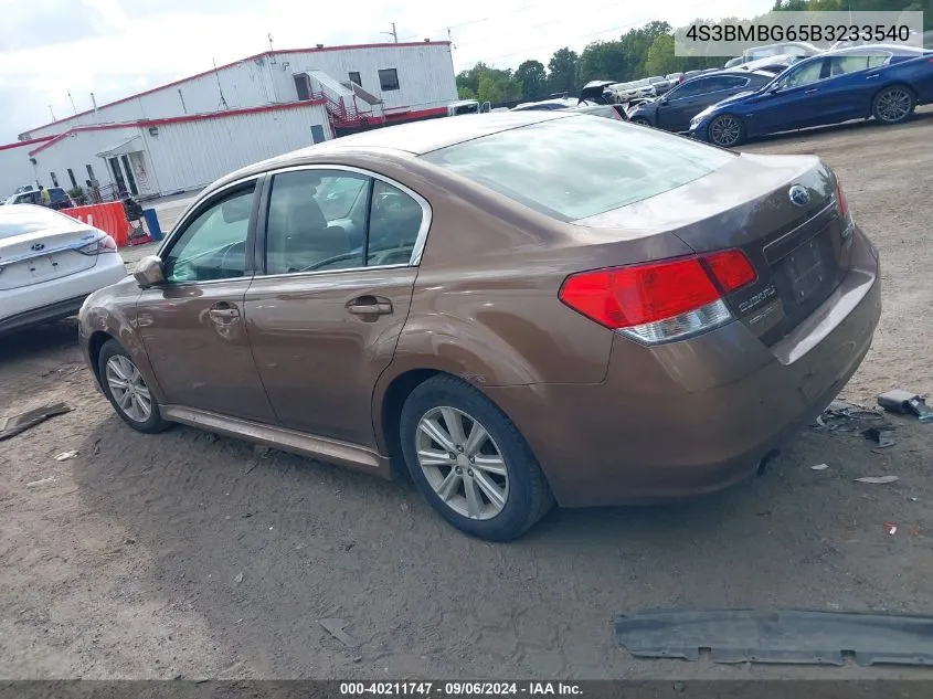 4S3BMBG65B3233540 2011 Subaru Legacy 2.5I Premium