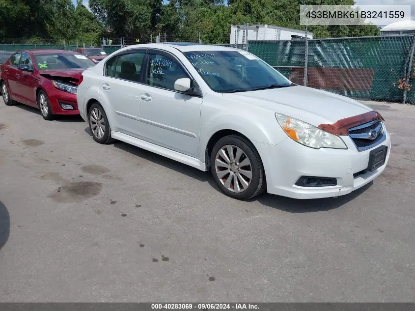 2011 Subaru Legacy 2.5I Limited VIN: 4S3BMBK61B3241559 Lot: 40283069