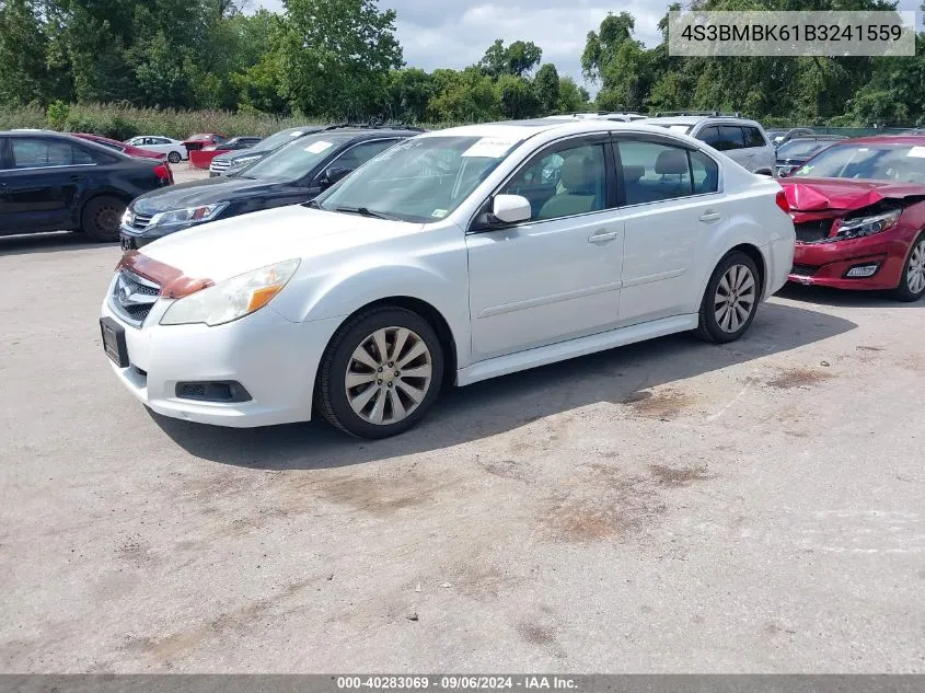 2011 Subaru Legacy 2.5I Limited VIN: 4S3BMBK61B3241559 Lot: 40283069