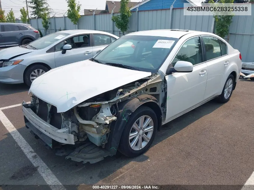 2011 Subaru Legacy 2.5I Premium VIN: 4S3BMBC62B3255338 Lot: 40291227