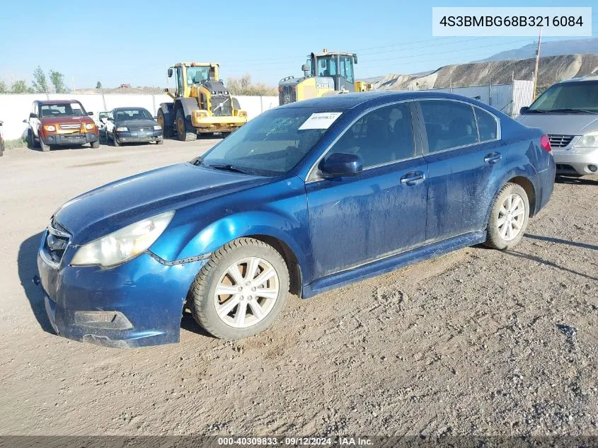 2011 Subaru Legacy 2.5I Premium VIN: 4S3BMBG68B3216084 Lot: 40309833