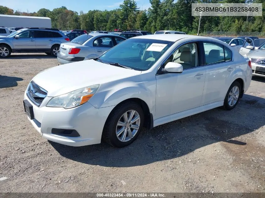 4S3BMBC61B3258408 2011 Subaru Legacy 2.5I Premium