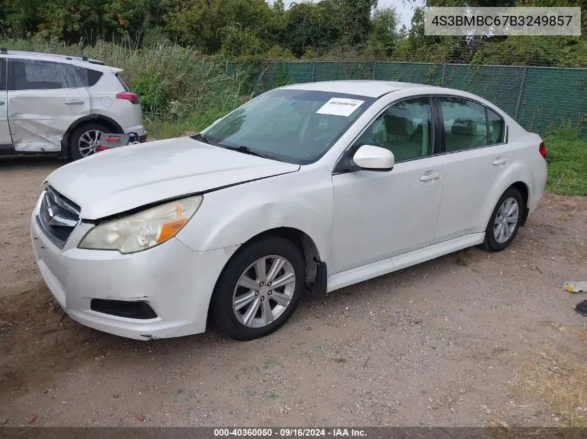 4S3BMBC67B3249857 2011 Subaru Legacy 2.5I Premium