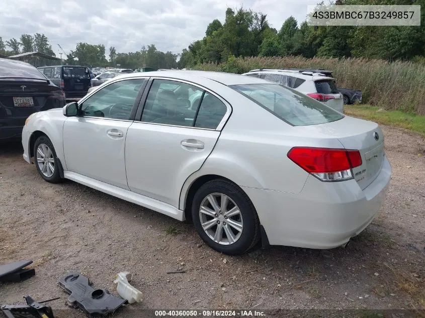 4S3BMBC67B3249857 2011 Subaru Legacy 2.5I Premium