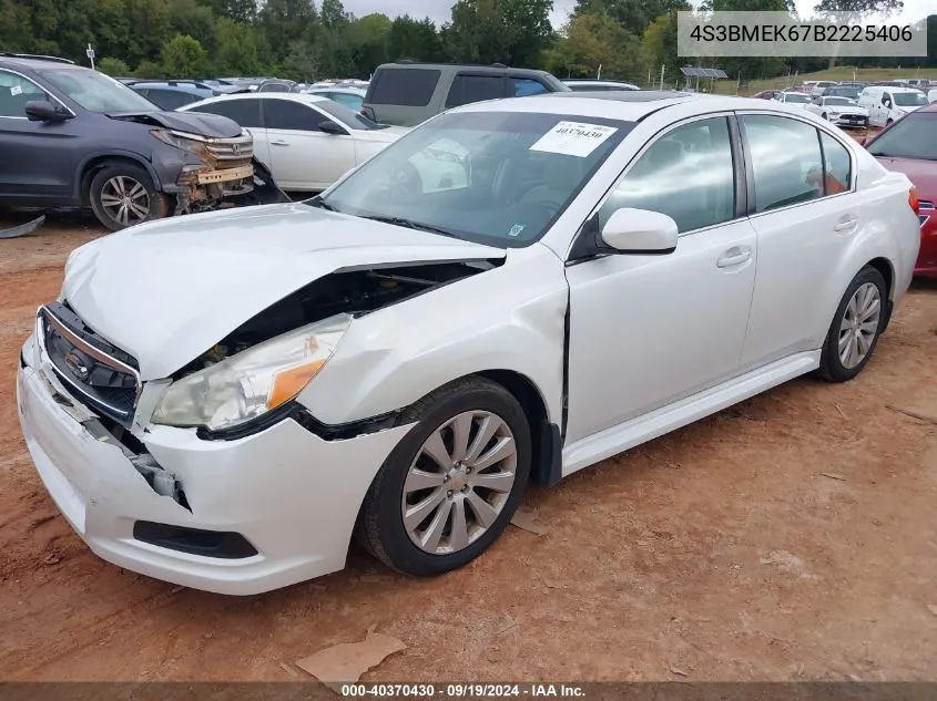 2011 Subaru Legacy 3.6R Limited VIN: 4S3BMEK67B2225406 Lot: 40370430