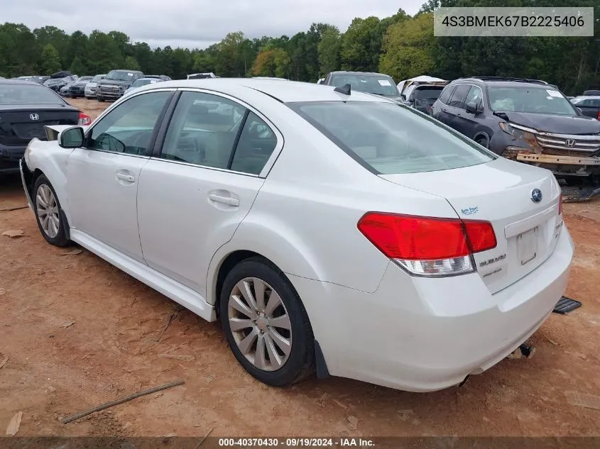 2011 Subaru Legacy 3.6R Limited VIN: 4S3BMEK67B2225406 Lot: 40370430