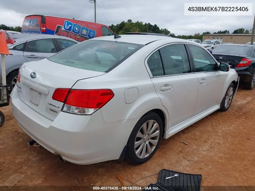 2011 Subaru Legacy 3.6R Limited VIN: 4S3BMEK67B2225406 Lot: 40370430