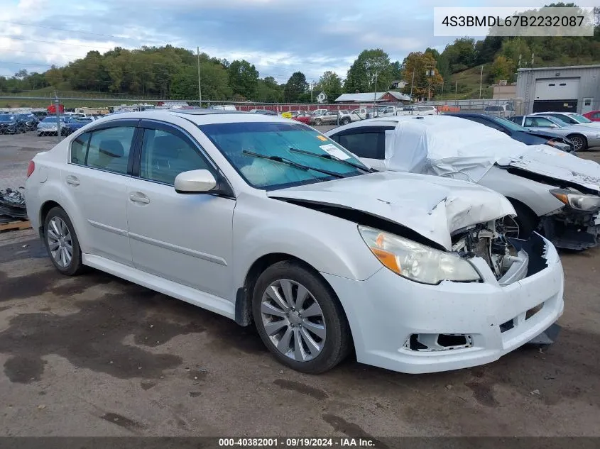 2011 Subaru Legacy 3.6R Limited VIN: 4S3BMDL67B2232087 Lot: 40382001