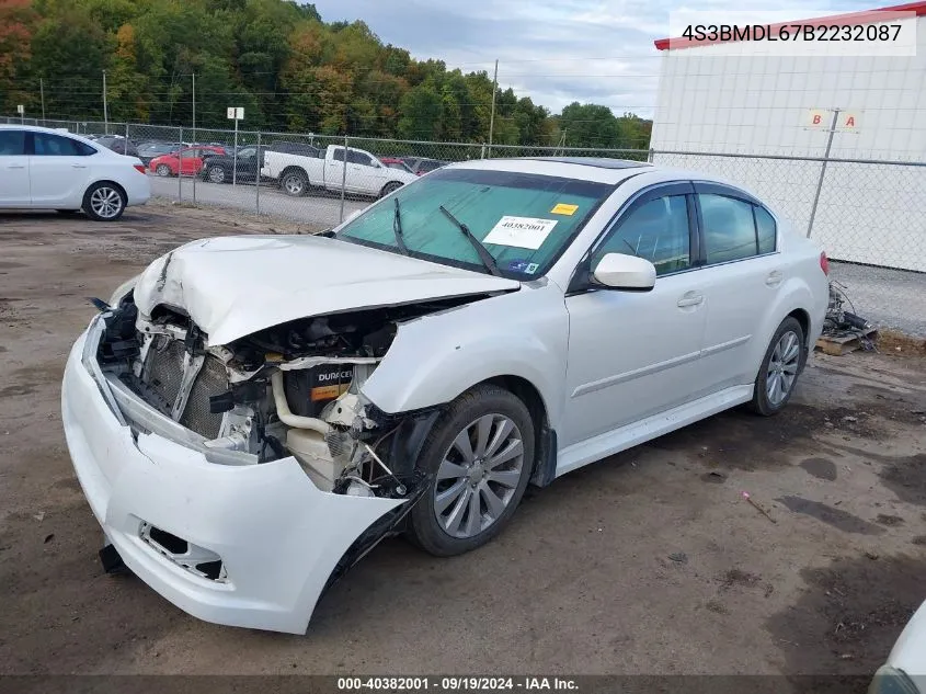 2011 Subaru Legacy 3.6R Limited VIN: 4S3BMDL67B2232087 Lot: 40382001