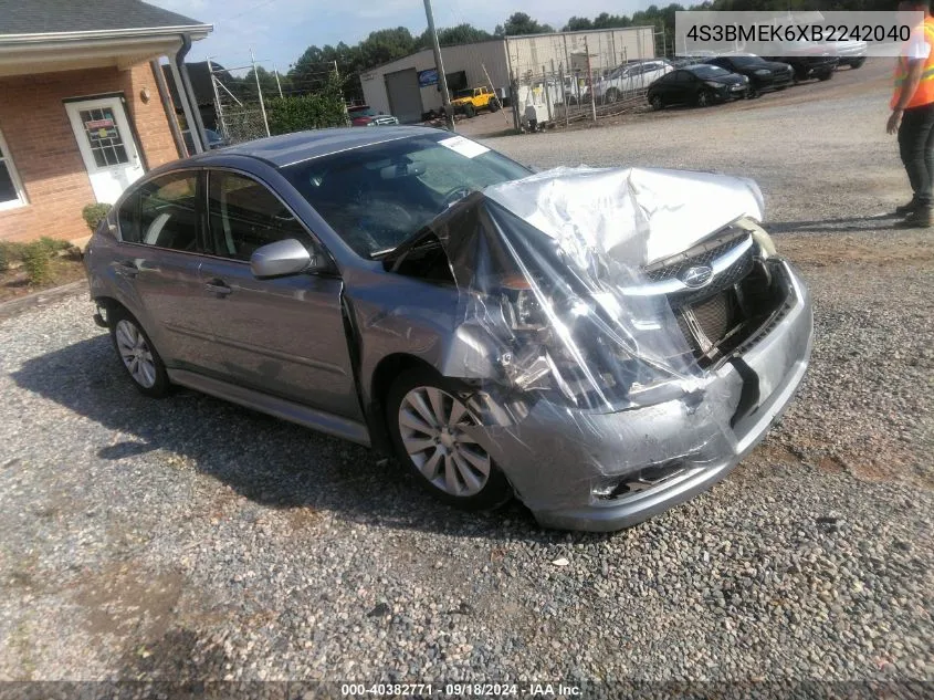 2011 Subaru Legacy 3.6R Limited VIN: 4S3BMEK6XB2242040 Lot: 40382771