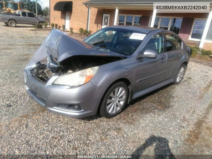 2011 Subaru Legacy 3.6R Limited VIN: 4S3BMEK6XB2242040 Lot: 40382771