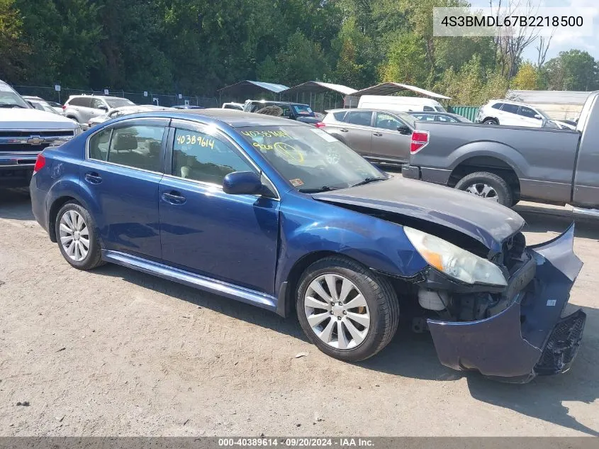 2011 Subaru Legacy 3.6R Limited VIN: 4S3BMDL67B2218500 Lot: 40389614