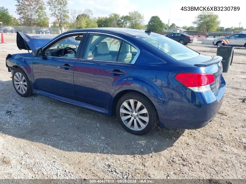 2011 Subaru Legacy 2.5I Limited VIN: 4S3BMCK6XB3230789 Lot: 40437810