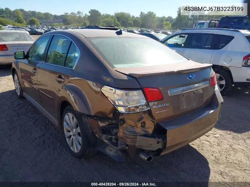 2011 Subaru Legacy 2.5I Limited VIN: 4S3BMCJ67B3223199 Lot: 40439204