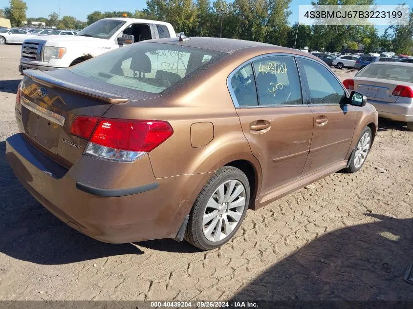 2011 Subaru Legacy 2.5I Limited VIN: 4S3BMCJ67B3223199 Lot: 40439204