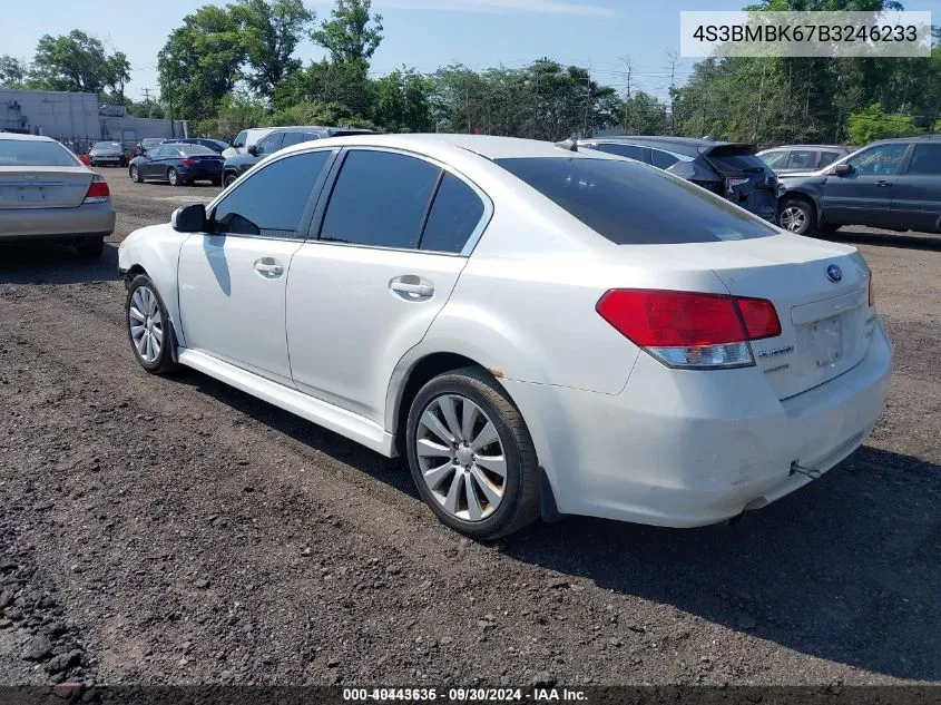 2011 Subaru Legacy 2.5I Limited VIN: 4S3BMBK67B3246233 Lot: 40443635