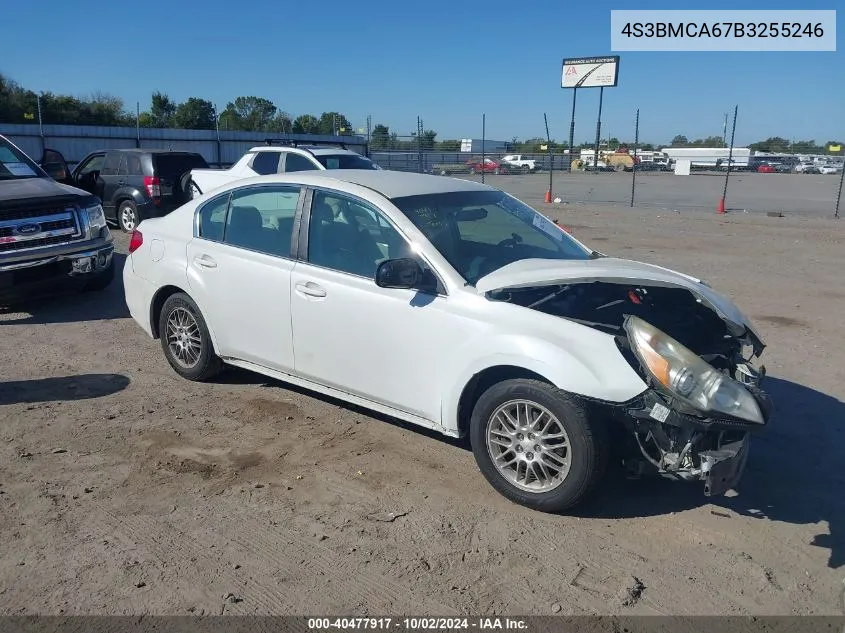 2011 Subaru Legacy 2.5I VIN: 4S3BMCA67B3255246 Lot: 40477917