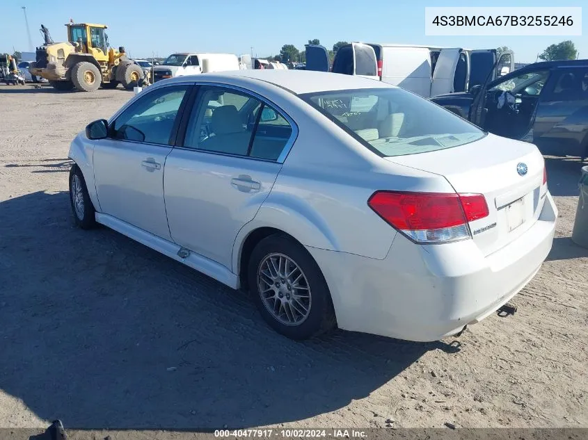 2011 Subaru Legacy 2.5I VIN: 4S3BMCA67B3255246 Lot: 40477917