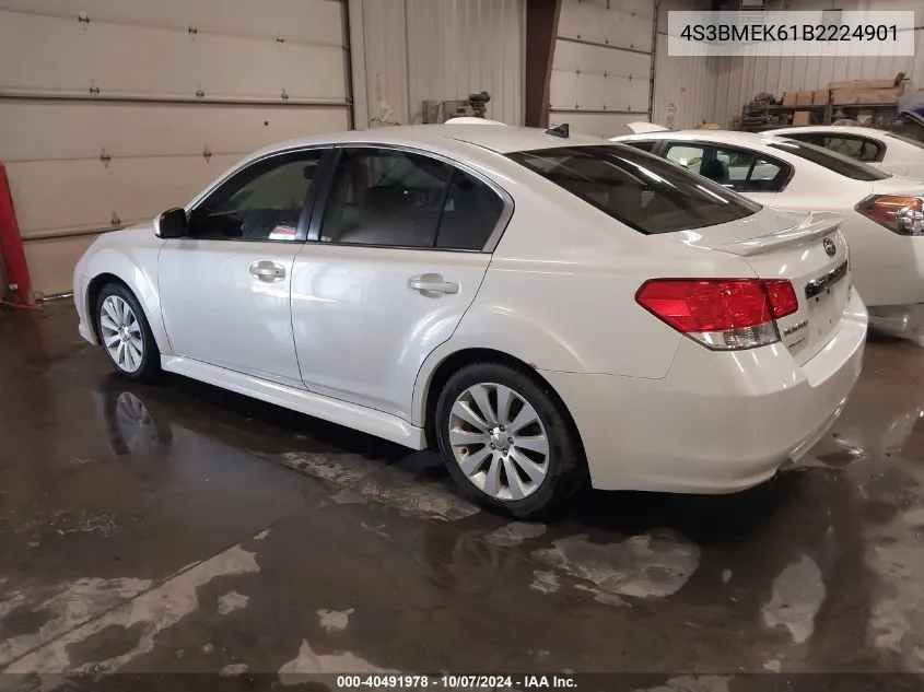 4S3BMEK61B2224901 2011 Subaru Legacy 3.6R Limited