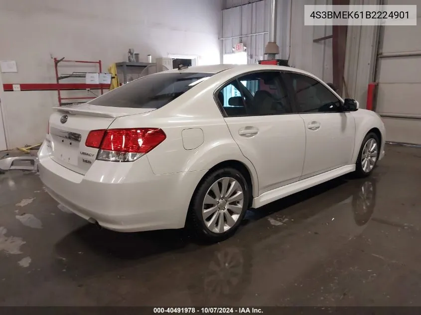 4S3BMEK61B2224901 2011 Subaru Legacy 3.6R Limited