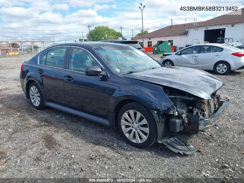 2011 Subaru Legacy 2.5I Limited VIN: 4S3BMBK68B3213452 Lot: 40498572