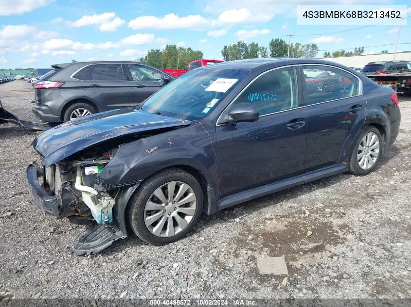 2011 Subaru Legacy 2.5I Limited VIN: 4S3BMBK68B3213452 Lot: 40498572