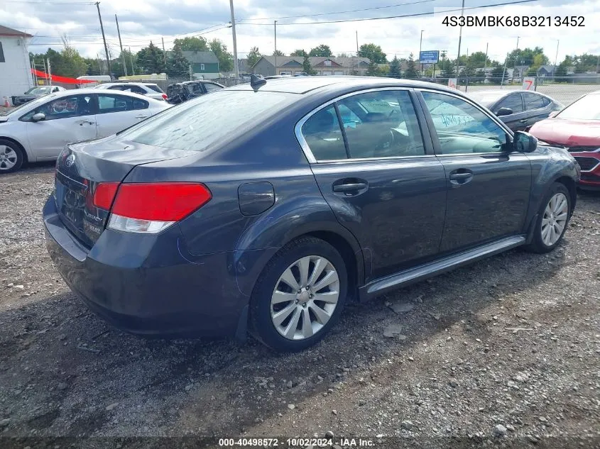 2011 Subaru Legacy 2.5I Limited VIN: 4S3BMBK68B3213452 Lot: 40498572