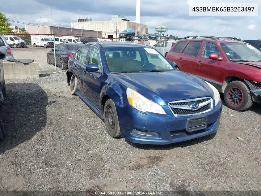 2011 Subaru Legacy 2.5I Limited VIN: 4S3BMBK65B3263497 Lot: 40503093