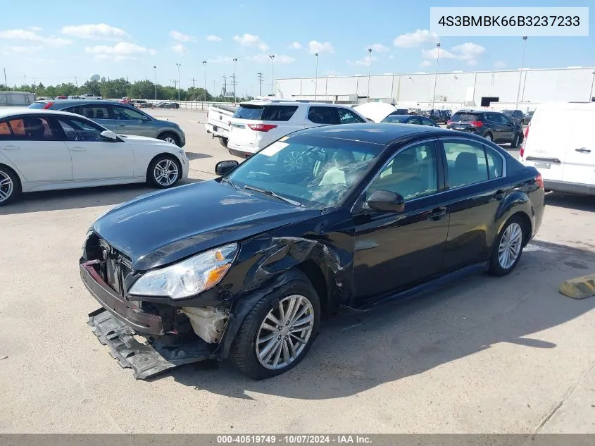 2011 Subaru Legacy 2.5I Limited VIN: 4S3BMBK66B3237233 Lot: 40519749