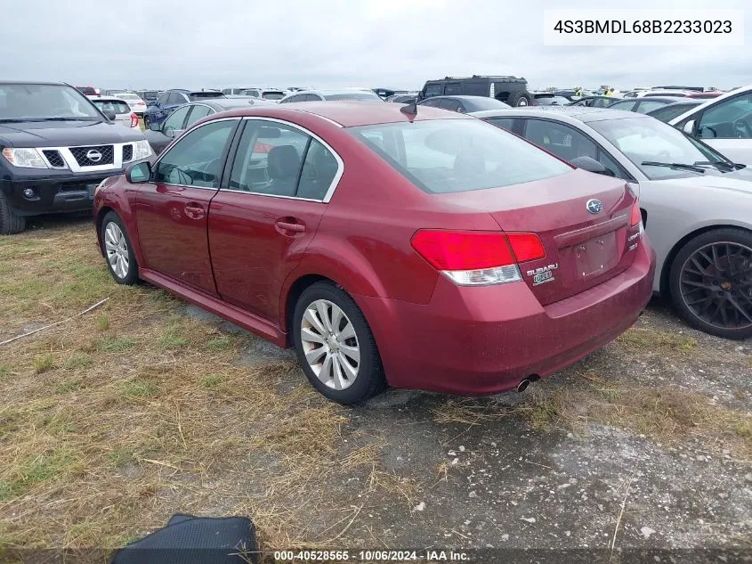 2011 Subaru Legacy 3.6R Limited VIN: 4S3BMDL68B2233023 Lot: 40528565