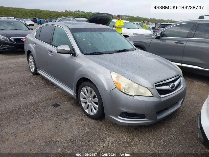 2011 Subaru Legacy 2.5I Limited VIN: 4S3BMCK61B3238747 Lot: 40540987