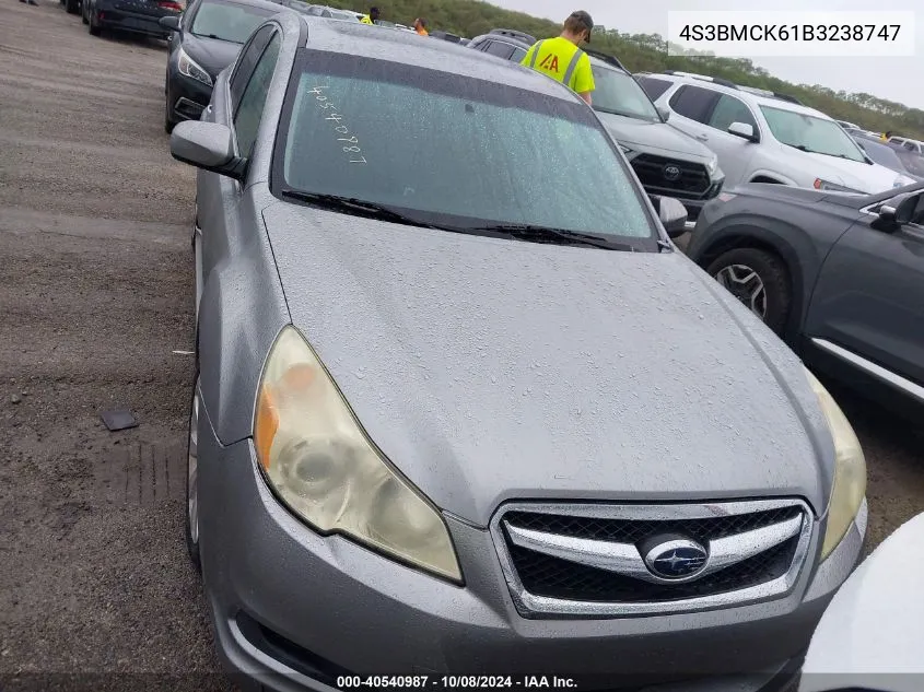 2011 Subaru Legacy 2.5I Limited VIN: 4S3BMCK61B3238747 Lot: 40540987