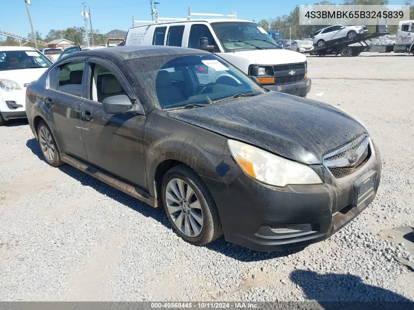 2011 Subaru Legacy 2.5I Limited VIN: 4S3BMBK65B3245839 Lot: 40568445