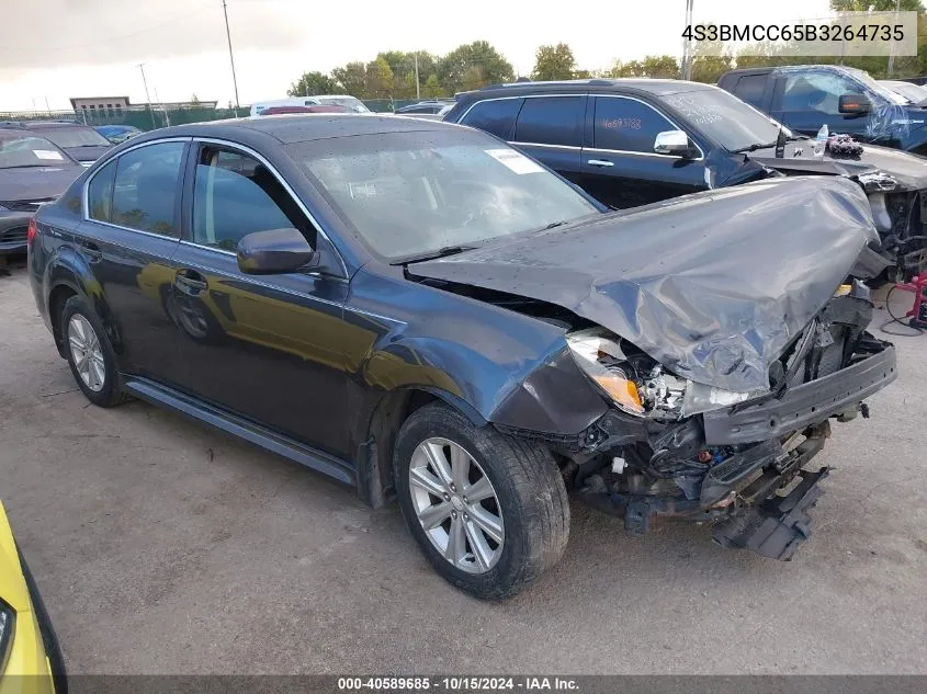 2011 Subaru Legacy 2.5I Premium VIN: 4S3BMCC65B3264735 Lot: 40589685