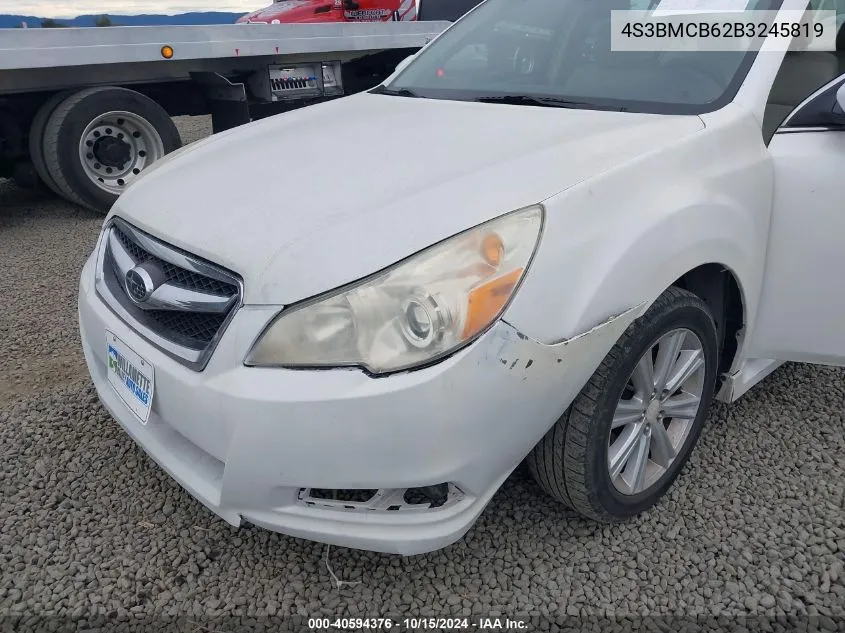 2011 Subaru Legacy 2.5I Premium VIN: 4S3BMCB62B3245819 Lot: 40594376