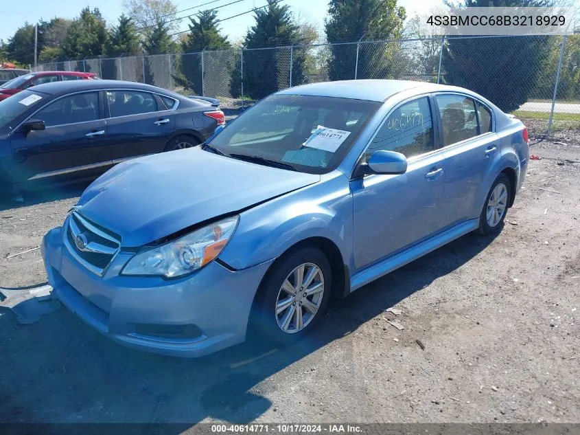 2011 Subaru Legacy 2.5I Premium VIN: 4S3BMCC68B3218929 Lot: 40614771