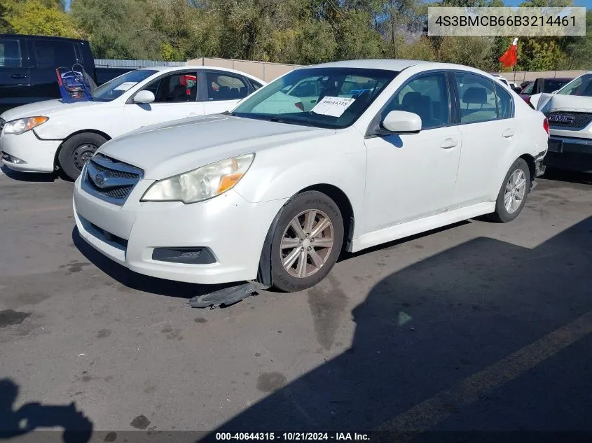 2011 Subaru Legacy 2.5I Premium VIN: 4S3BMCB66B3214461 Lot: 40644315