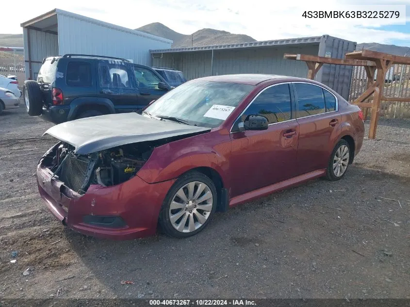 2011 Subaru Legacy 2.5I Limited VIN: 4S3BMBK63B3225279 Lot: 40673267