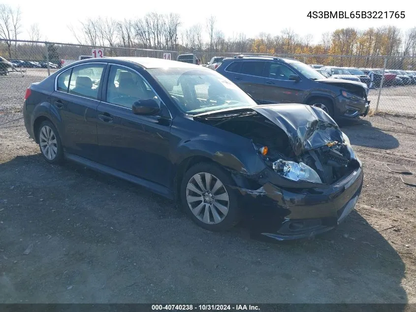 2011 Subaru Legacy 2.5I Limited VIN: 4S3BMBL65B3221765 Lot: 40740238