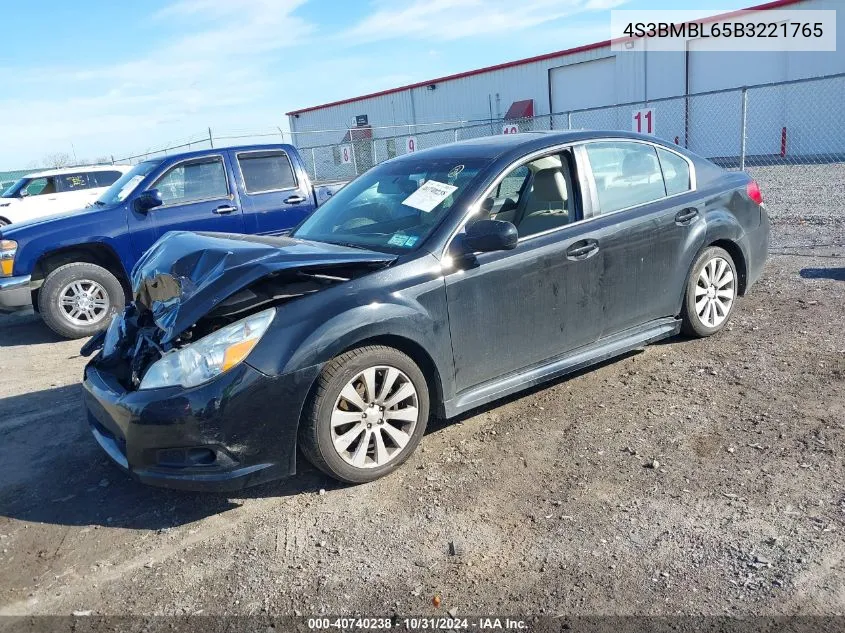 2011 Subaru Legacy 2.5I Limited VIN: 4S3BMBL65B3221765 Lot: 40740238