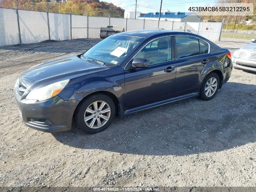 2011 Subaru Legacy 2.5I Premium VIN: 4S3BMCB65B3212295 Lot: 40768520